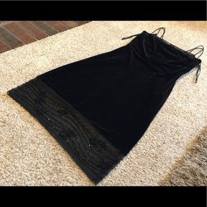 90's retro Rimini by Shaw velvet mesh slip dress